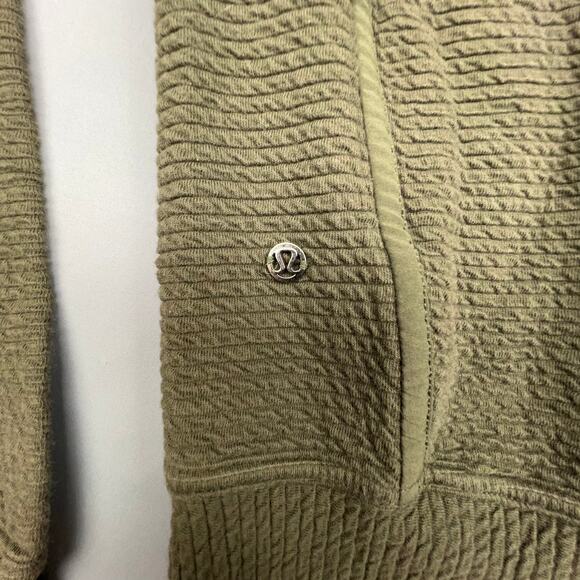Lululemon On Repeat Jacket Womens 4 Olive Green Athleisure Zip-Up - Picture 6 of 8